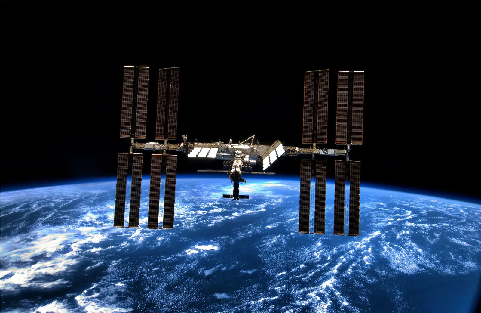 Satellite orbiting Earth, representing global connectivity